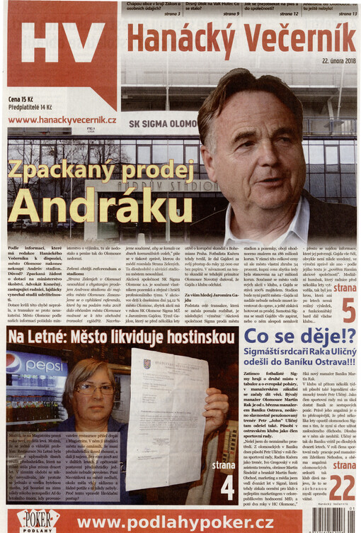Hanácký večerník : týdeník pro lidi s názorem