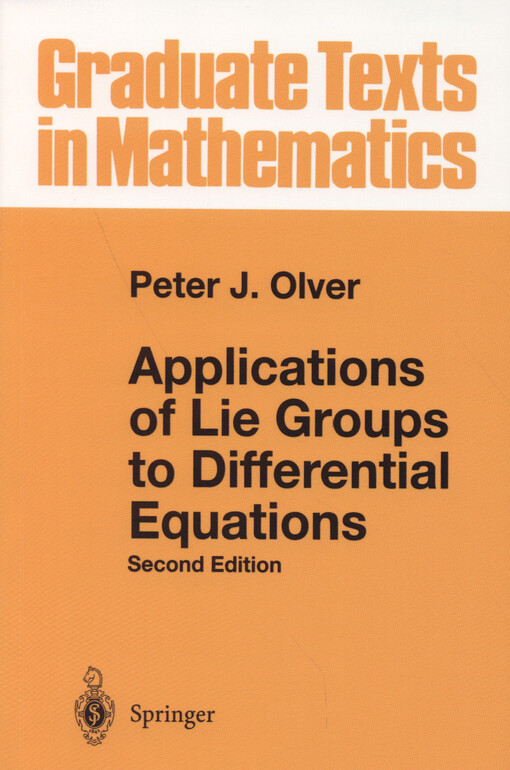 Applications of Lie groups to differential equations