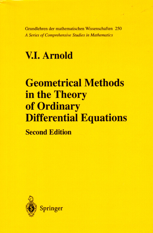 Geometrical methods in the theory of ordinary differential equations