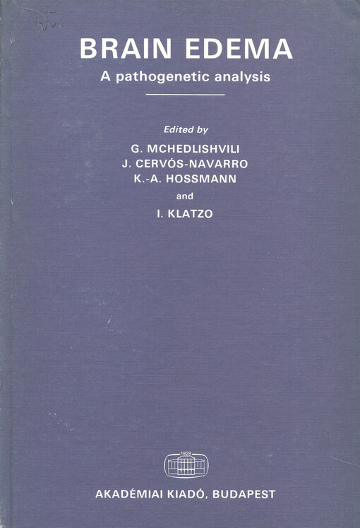Brain edema : a pathogenetic analysis