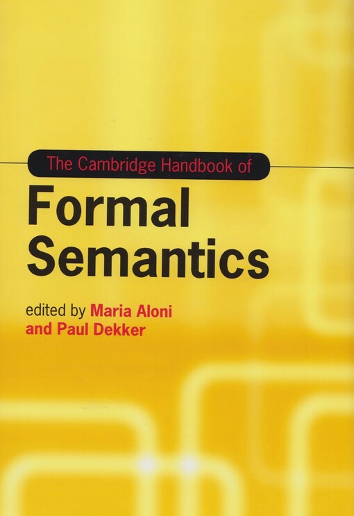 The Cambridge handbook of formal semantics