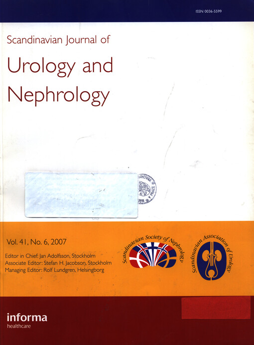 Scandinavian journal of urology and nephrology