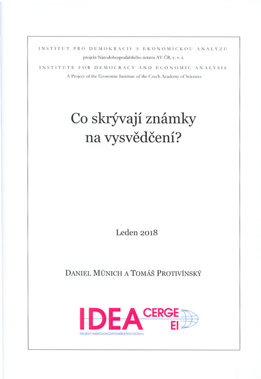 Co skrývají známky na vysvědčení?