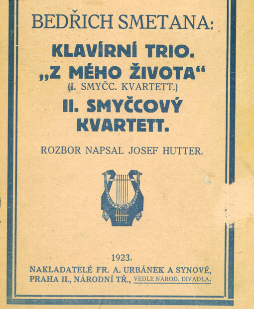 Bedřich Smetana: Klavírní trio.; 