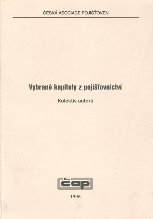 Vybrané kapitoly z pojišťovnictví