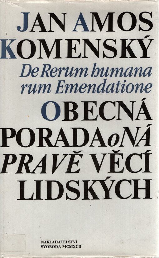 Obecná porada o nápravě věcí lidských, Svazek 3