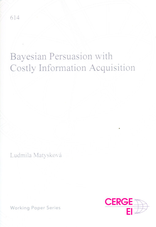 Bayesian persuasion with costly information acquisition