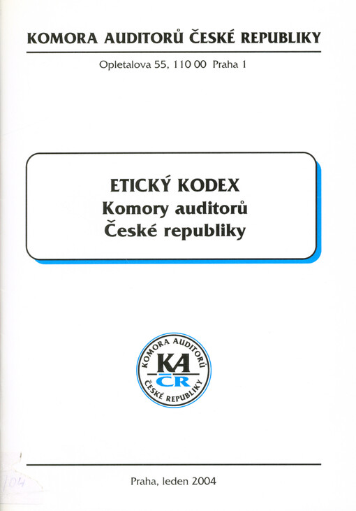 Etický kodex Komory auditorů České republiky