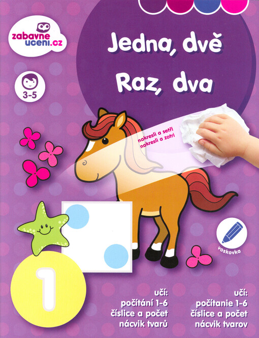 Jedna, dvě : nakresli a setři = Raz, dva : nakresli a zotri