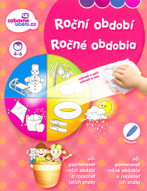 Roční období : nakresli a setři = Ročné obdobia : nakresli a zotri