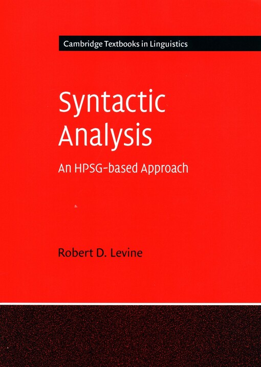 Syntactic analysis