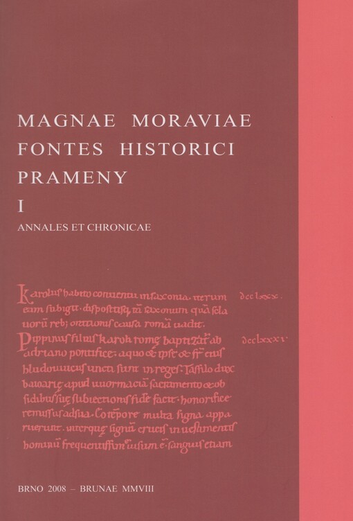 Magnae Moraviae fontes historici