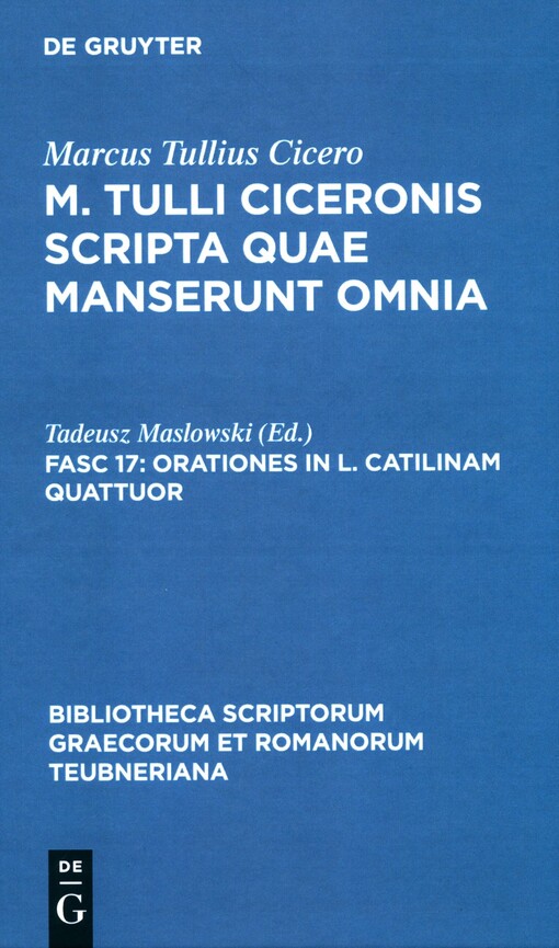 M. Tullius Cicero scripta quae manserunt omnia.