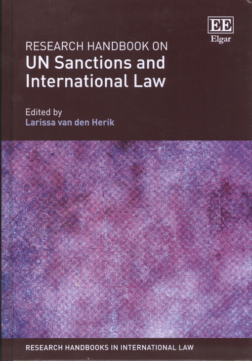 Research handbook on UN sanctions and international law