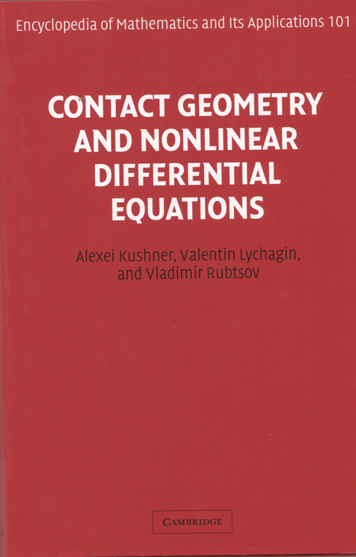 Contact geometry and nonlinear differential equations