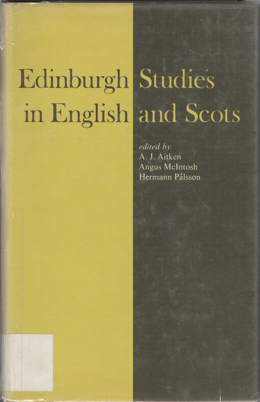 Edinburgh studies in English and Scots