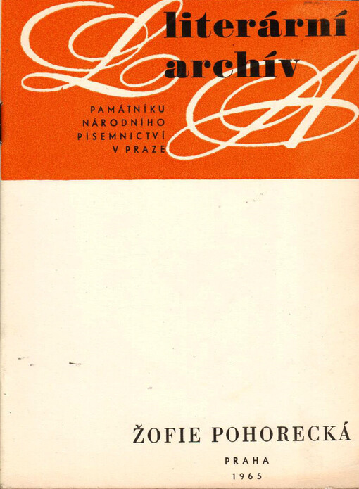 Žofie Pohorecká :(1877-1963)