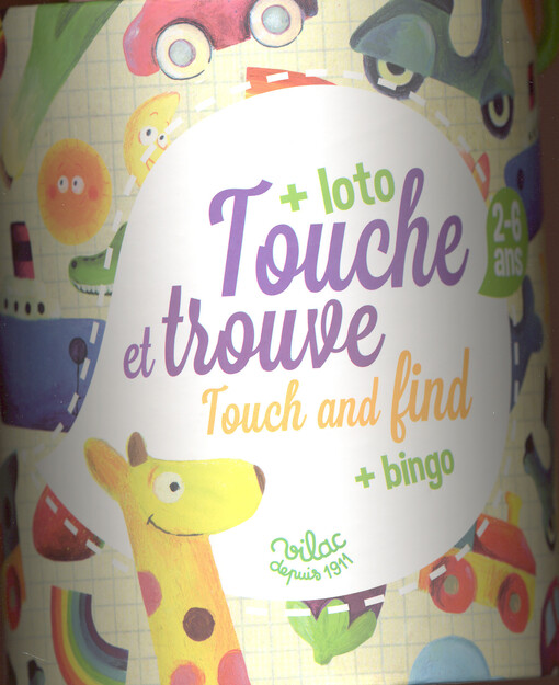 Touche et trouve + loto = Touch and find + bingo