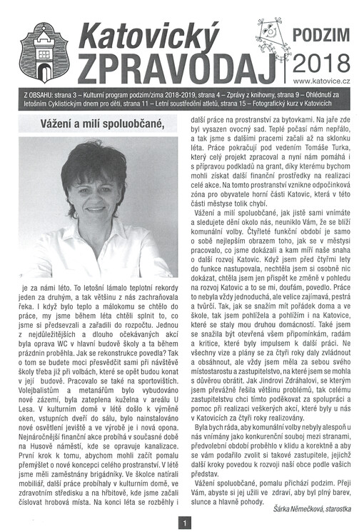 Katovický zpravodaj : zdarma do každé domácnosti