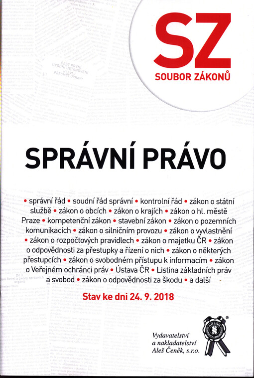Správní právo: (soubor zákonů)