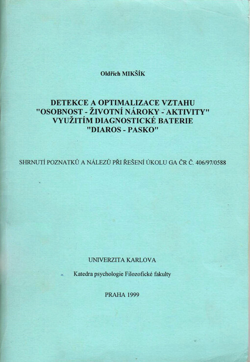 Detekce a optimalizace vztahu 