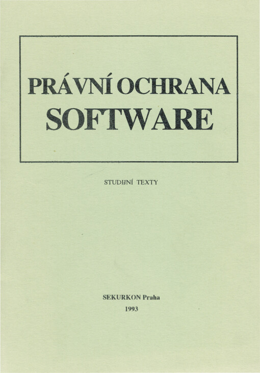 Právní ochrana software