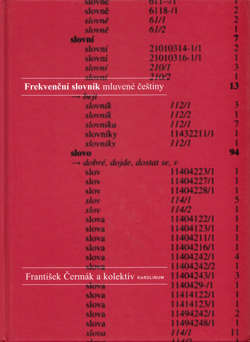 Frekvenční slovník mluvené češtiny