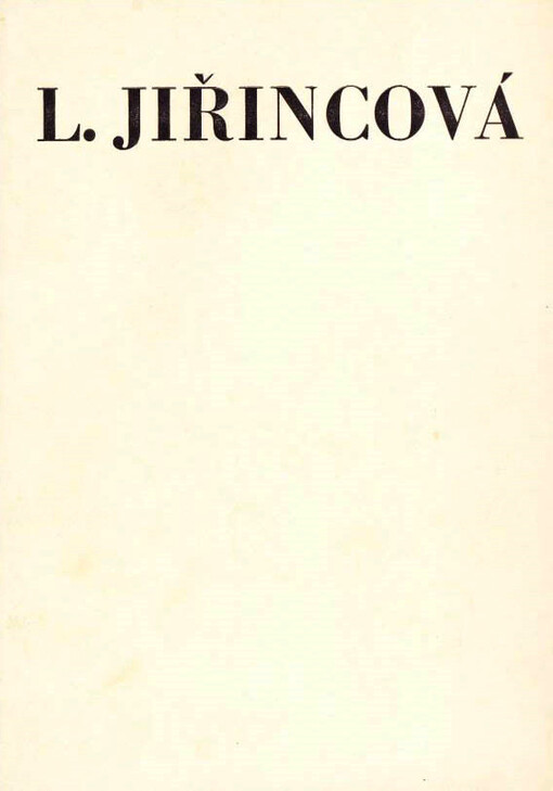 L. Jiřincová :[Katalog