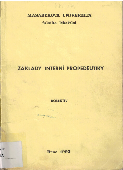 Základy interní propedeutiky