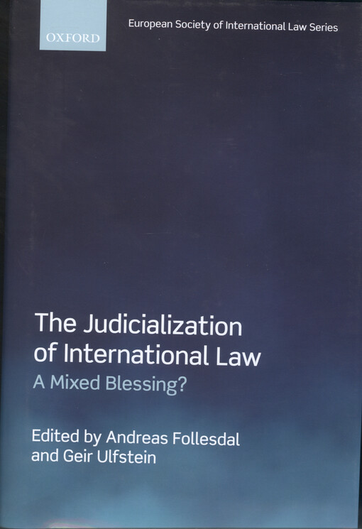 The judicialization of international law : a mixed blessing?