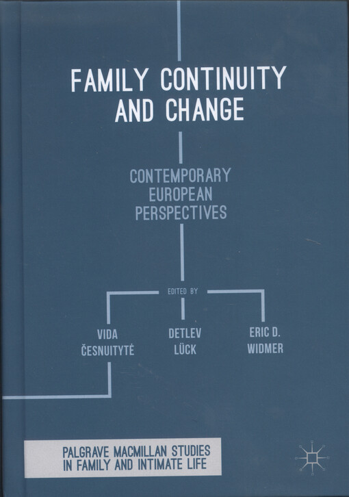 Family continuity and change : contemporary european perspectives