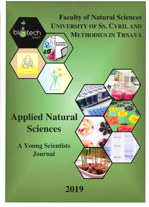 Applied natural sciences : a young scientists journal