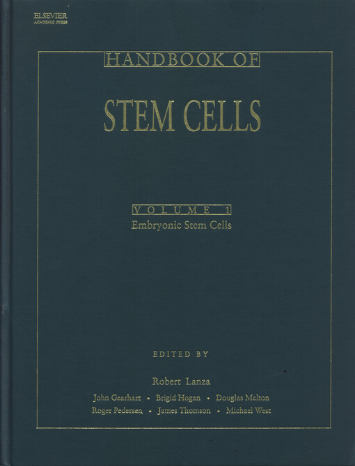 Handbook of stem cells. Vol. 1., Embryonic