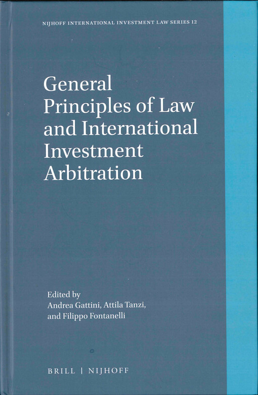 General principles of law and international investment arbitration