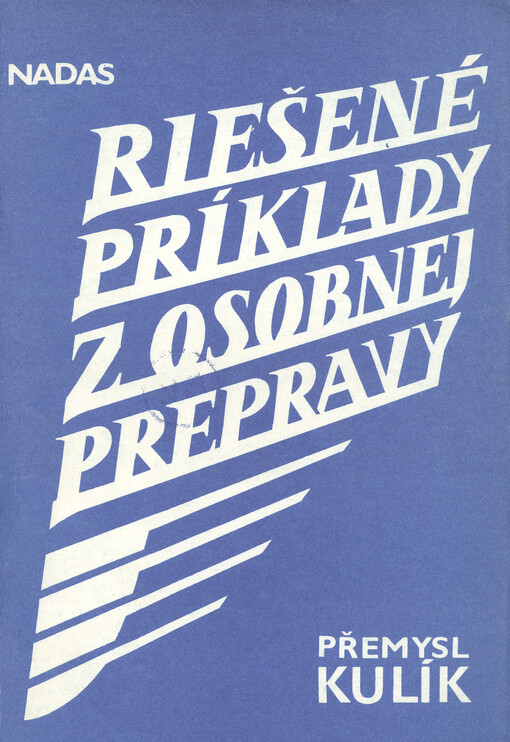 Riešené príklady z osobnej prepravy