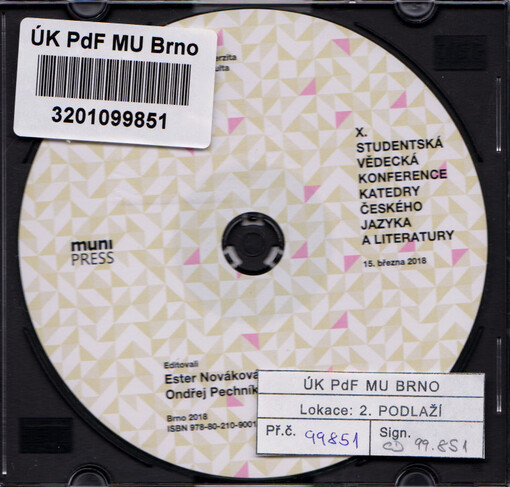 Studentská vědecká konference katedry českého jazyka