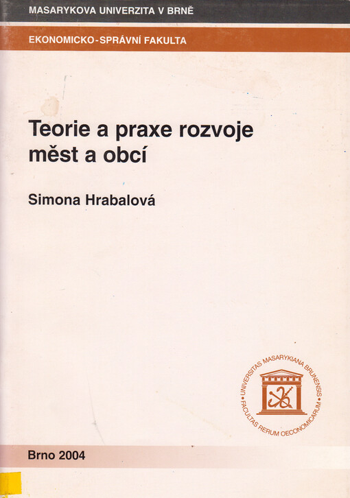 Teorie a praxe rozvoje měst a obcí
