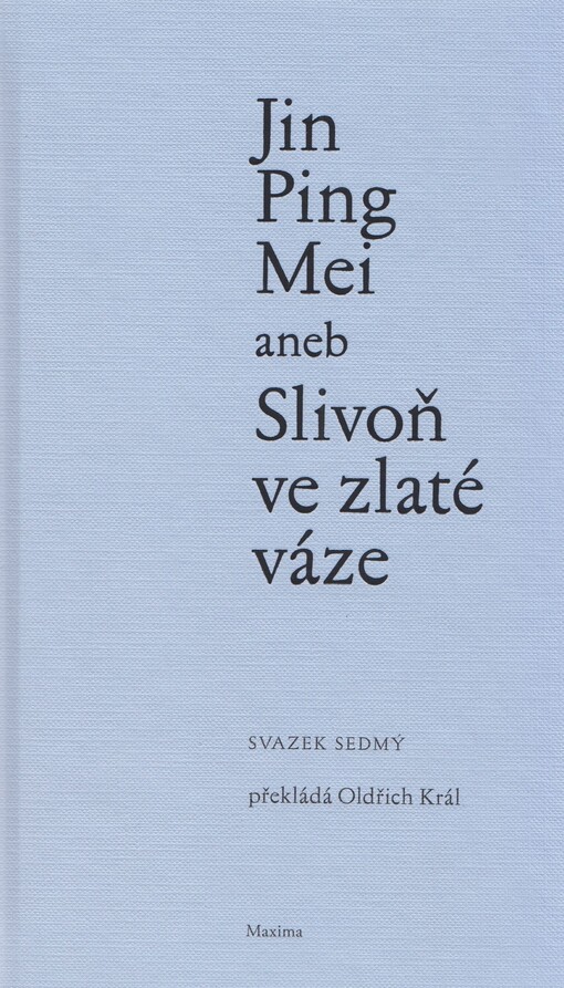 Jin Ping Mei, aneb, Slivoň ve zlaté váze, sv. 7