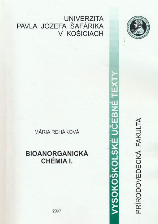 Bioanorganická chémia I.