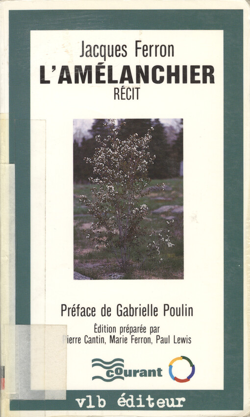 L'amélanchier : récit