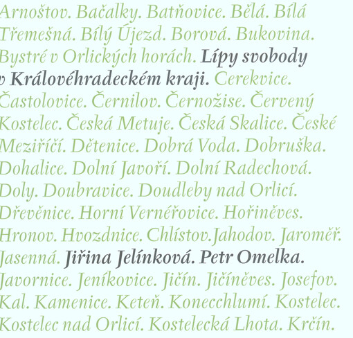 Lípy svobody v Královéhradeckém kraji : příběhy památných stromů, které byly vysázeny v Královéhradeckém kraji u příležitosti vzniku Československé republiky