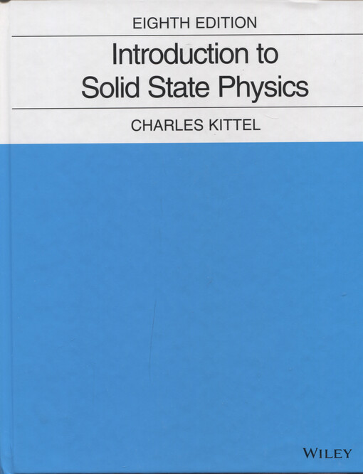 Introduction to solid state physics