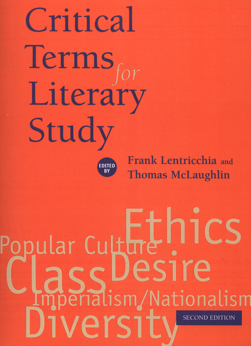 Critical terms for literary study
