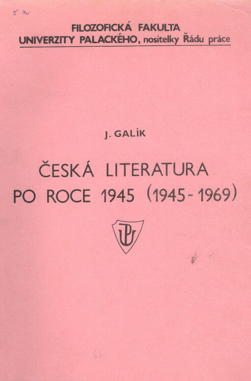 Česká literatura po roce 1945.1945-1969