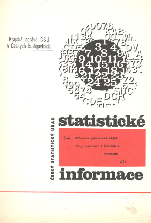 Občanská vybavenost sídel Jihočeského kraje 1/83