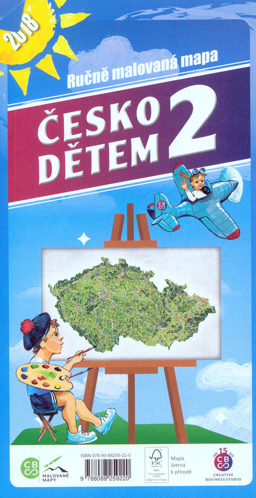 Česko dětem 2 : ručně malovaná mapa
