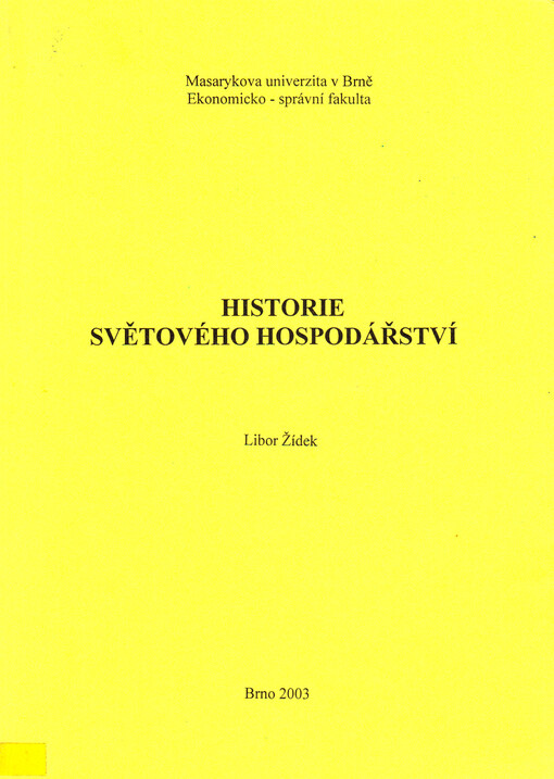 Historie světového hospodářství