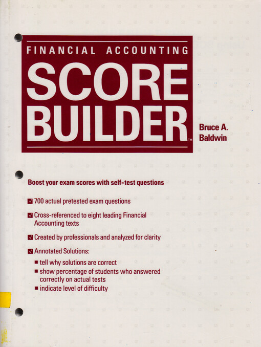 Scorebuilder for Financial accounting