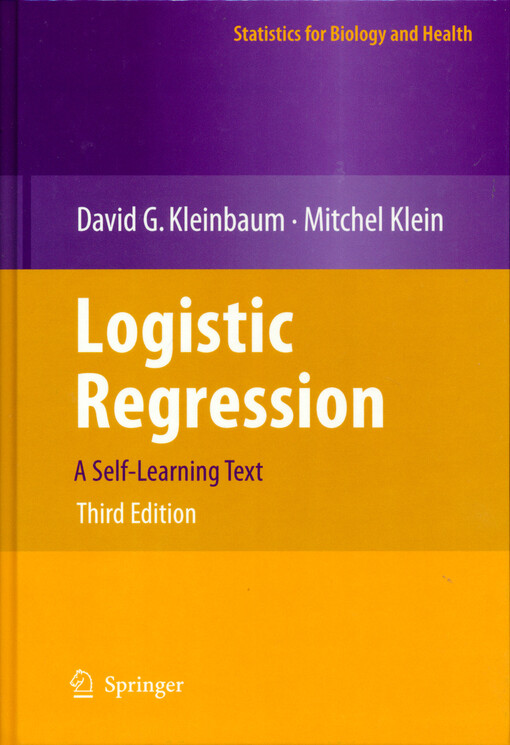 Logistic regression :a self-learning text