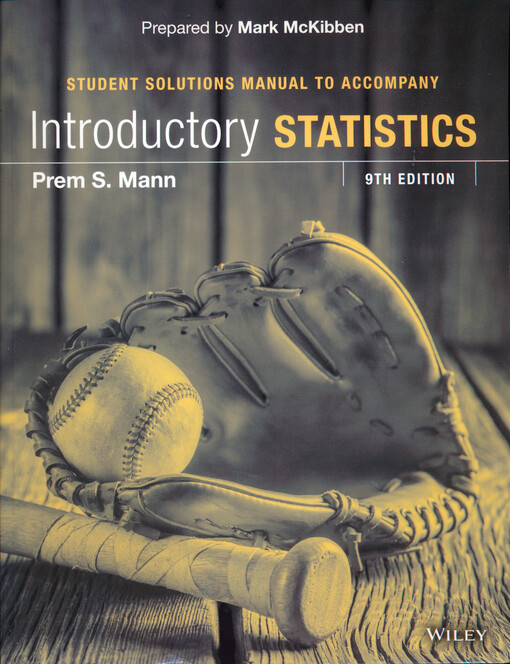Student solutions manual to accompany : introductory statistics